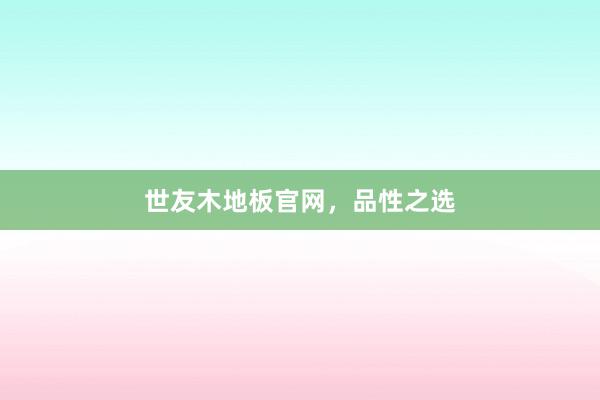 世友木地板官网，品性之选